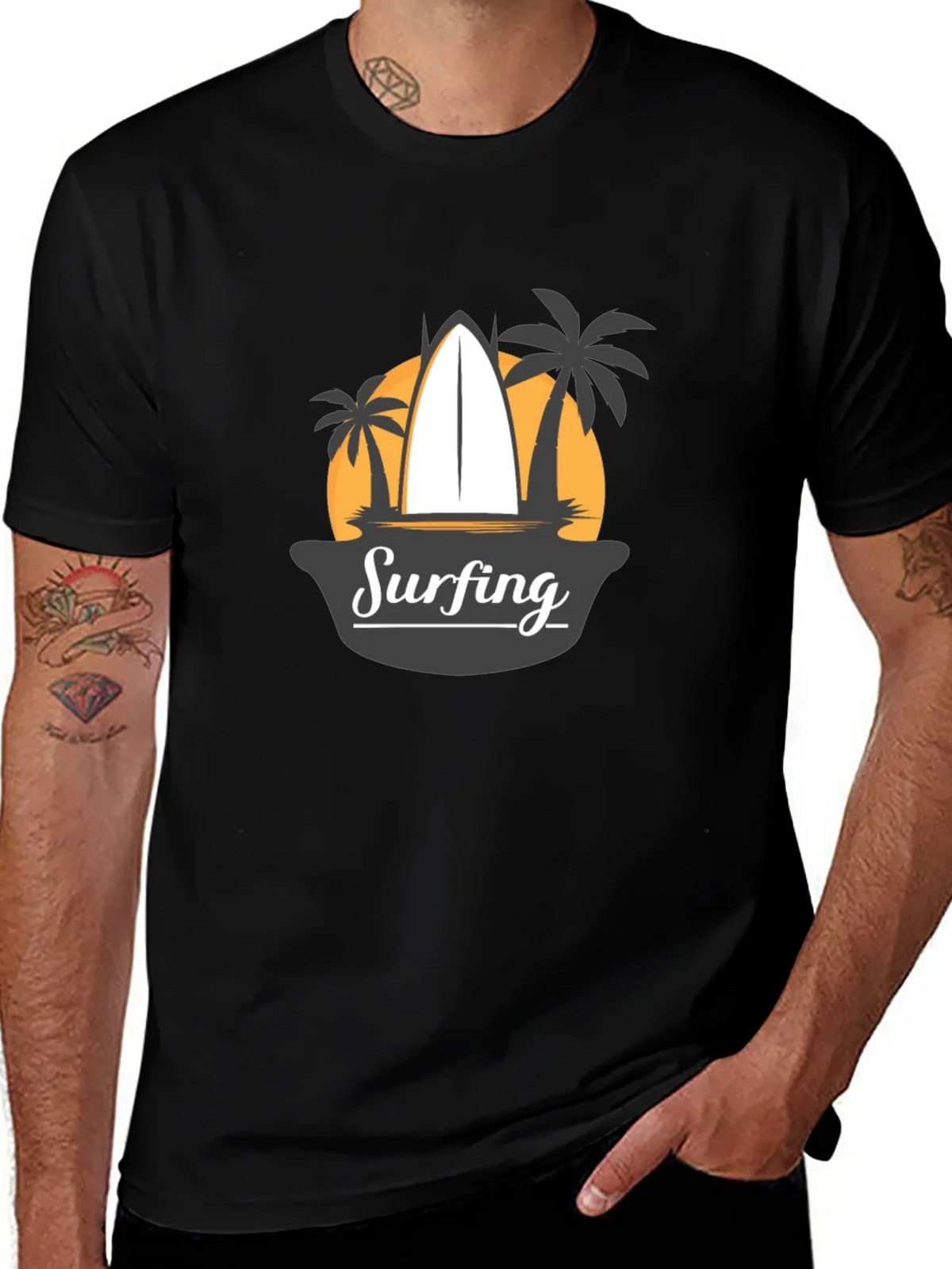 Surfing Graphic Tee - Beach Vibes T-Shirt product image 1