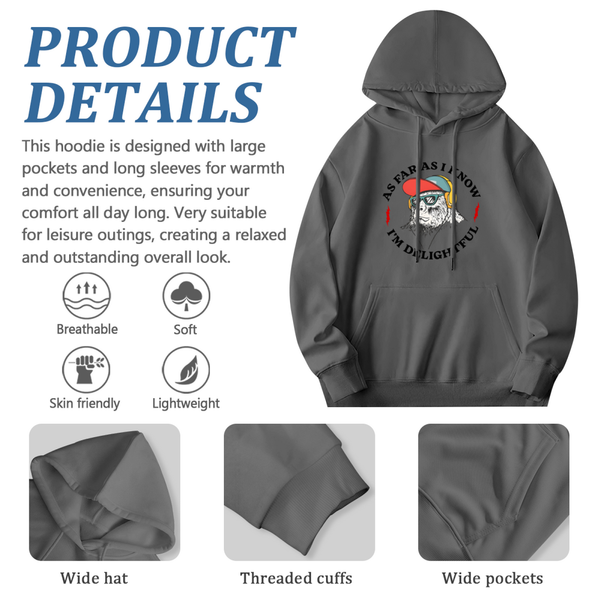 Book Lover Hoodie - Premium Quality Graphic Pullover #0657 product image 6