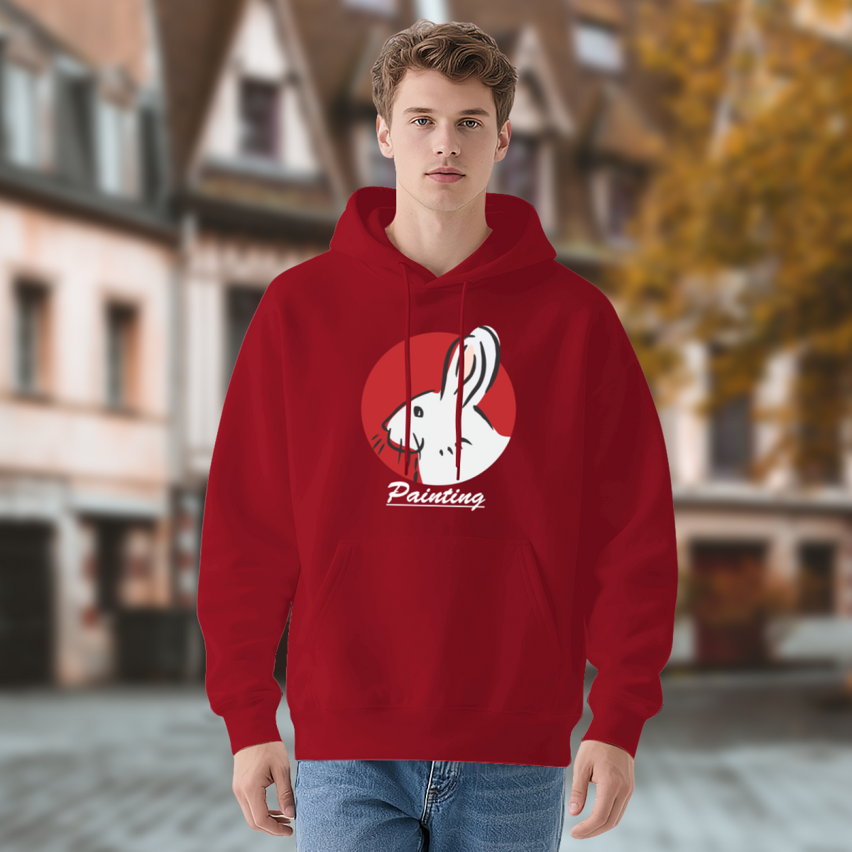 Rabbit Bunny Hoodie - Trendy Streetwear Graphic Sweatshirt product image 4