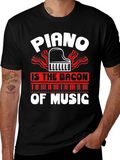 Piano is The Bacon of Music Graphic T-Shirt product image 1