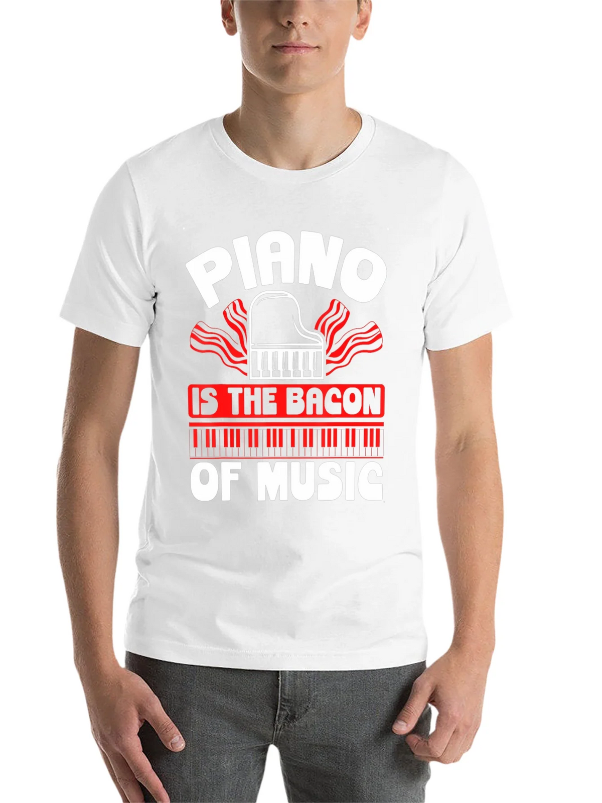 Piano is The Bacon of Music Graphic T-Shirt product image 10