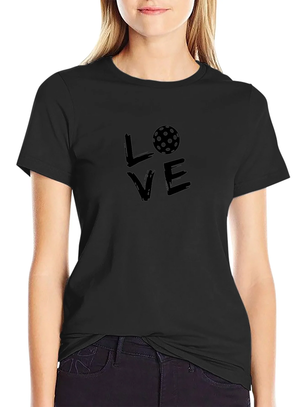 Pickleball Love Graphic Tee - Black Unisex T-Shirt product image 2