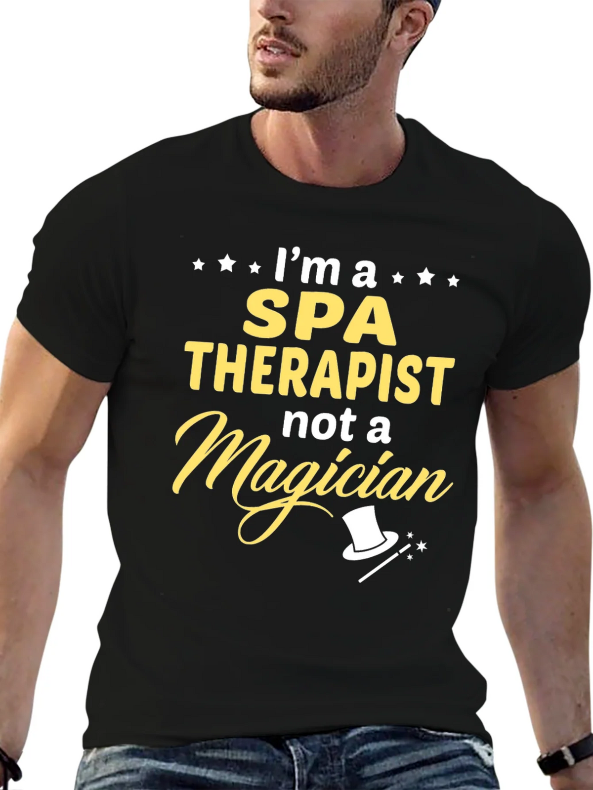 Spa Therapist Novelty Graphic T-Shirt product image 6