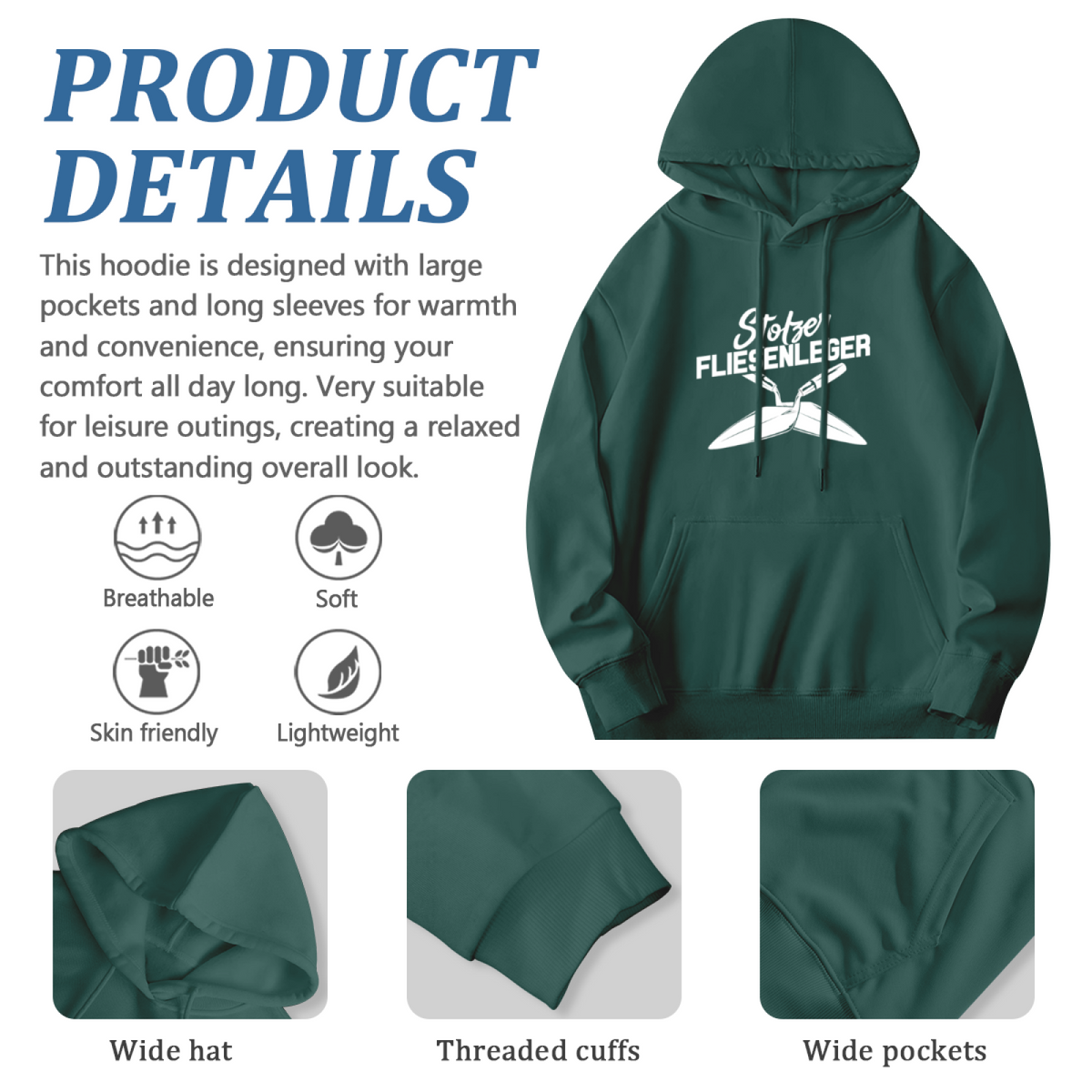 Bold Street Art Hoodie - Urban Graphic Pullover #0602 product image 6