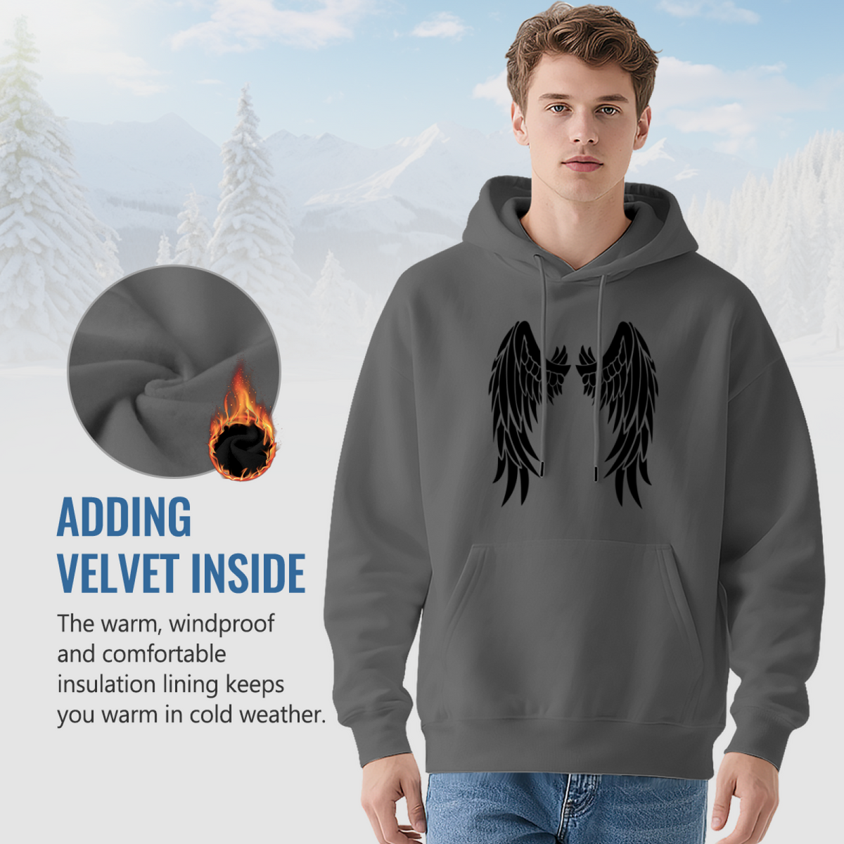 Skull Art Hoodie - Edgy Graphic Sweatshirt #0599 product image 7