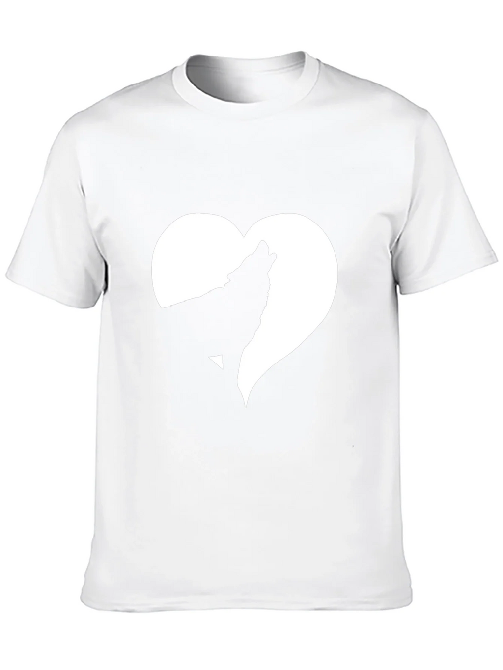 Wolf Heart Graphic Tee - Black Cotton T-Shirt product image 9