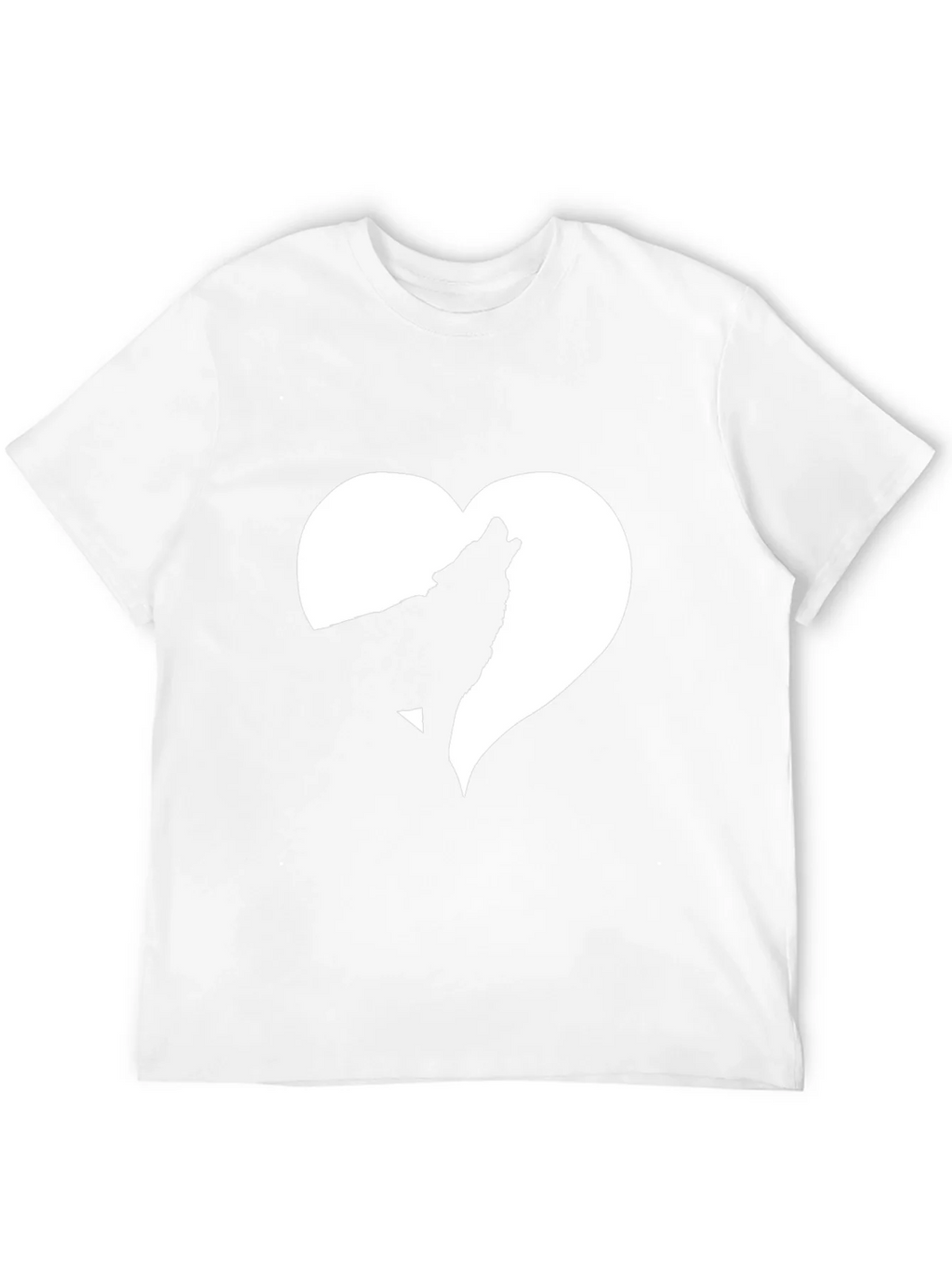 Wolf Heart Graphic Tee - Black Cotton T-Shirt product image 11