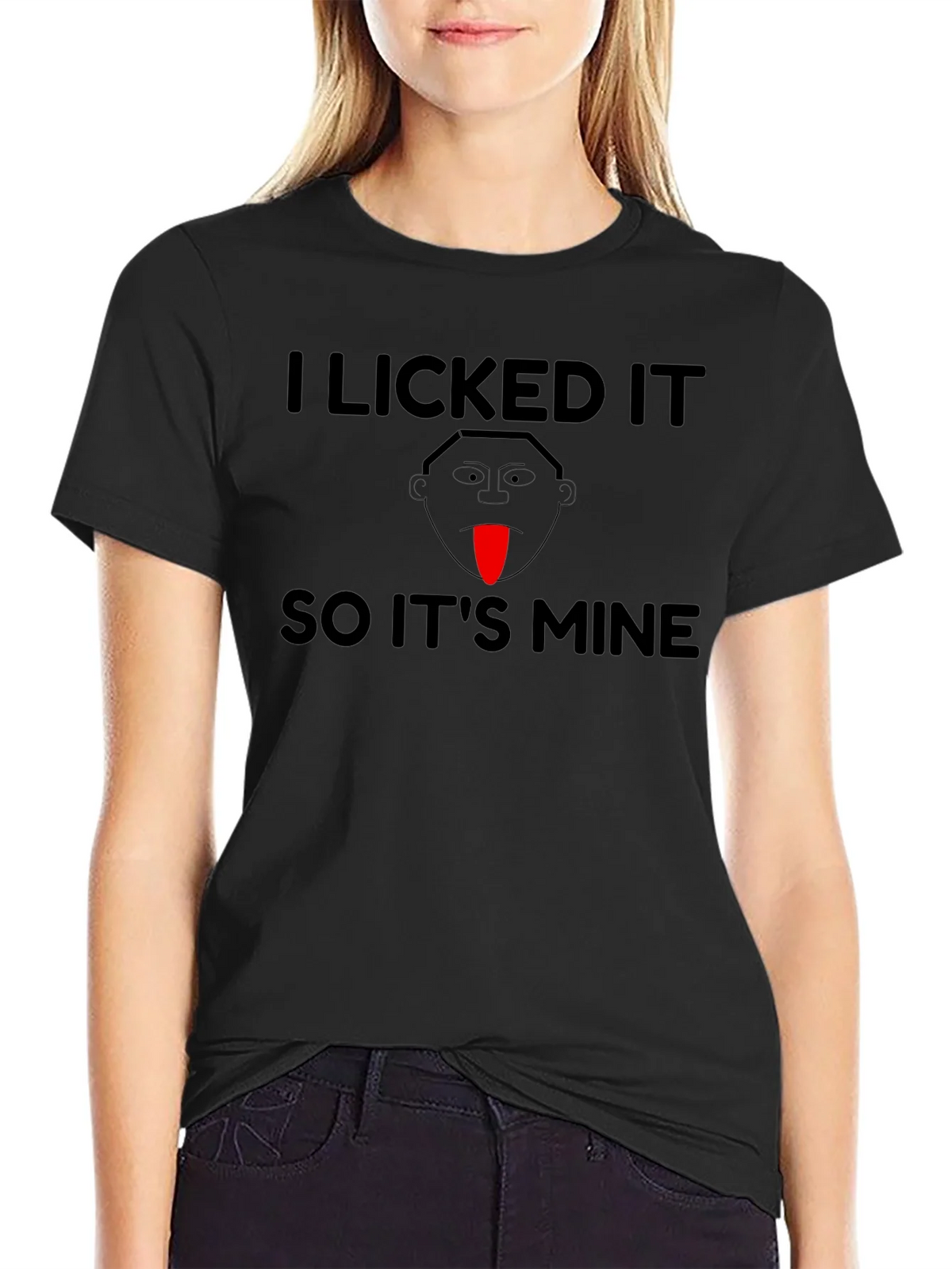 I Licked It So Its Mine Funny T-Shirt product image 2