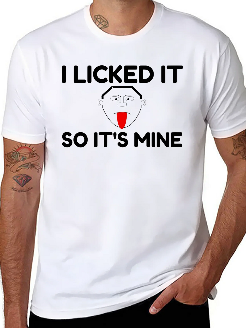I Licked It So Its Mine Funny T-Shirt product image 7