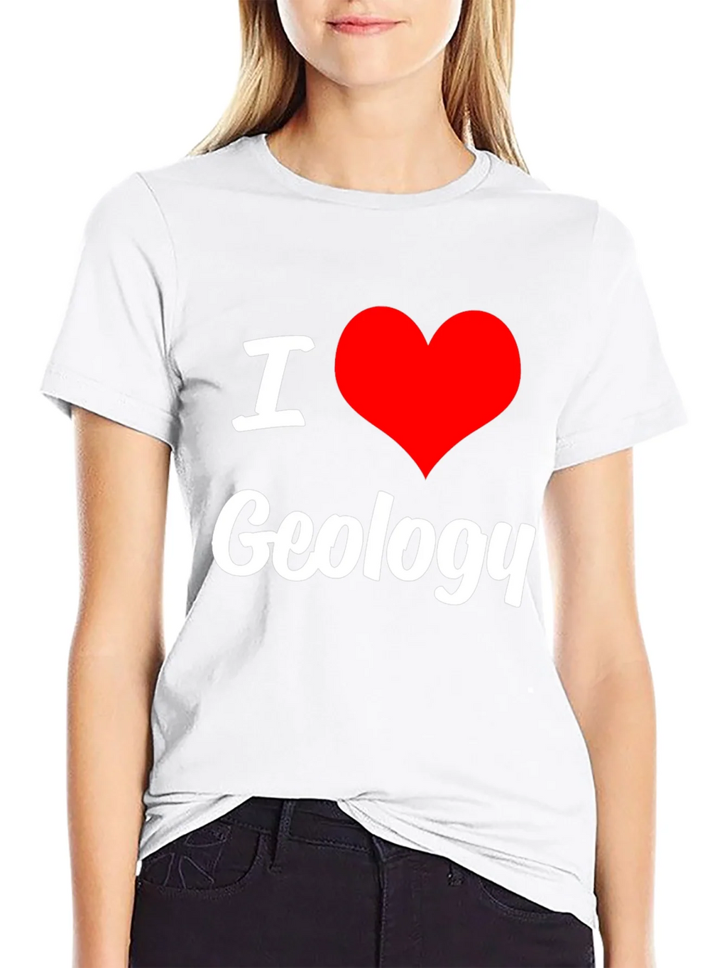 I Love Geology Black T-Shirt product image 8