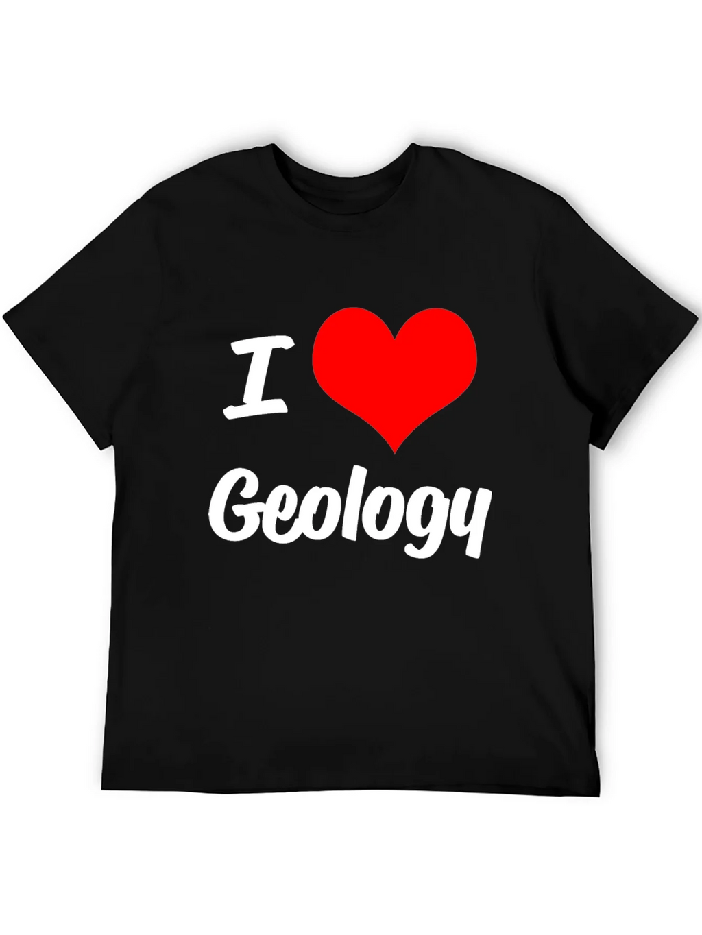 I Love Geology Black T-Shirt product image 5