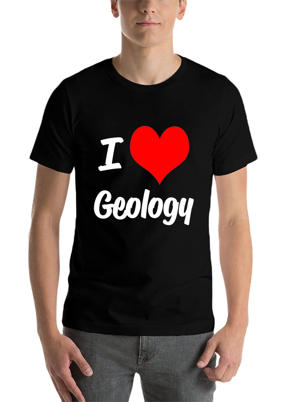 I Love Geology Black T-Shirt product image 4