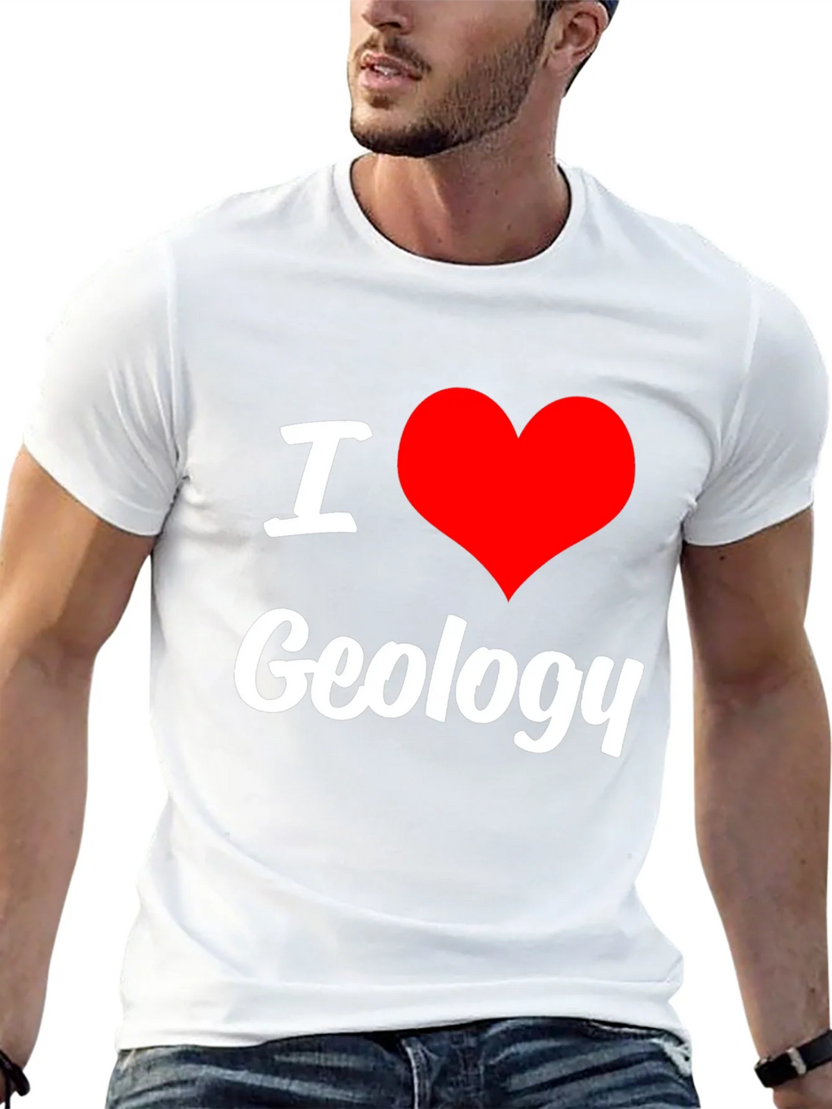 I Love Geology Black T-Shirt product image 12