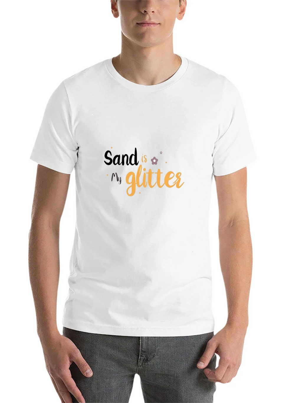 Sand is My Glitter Graphic Tee - Black Cotton T-Shirt product image 10