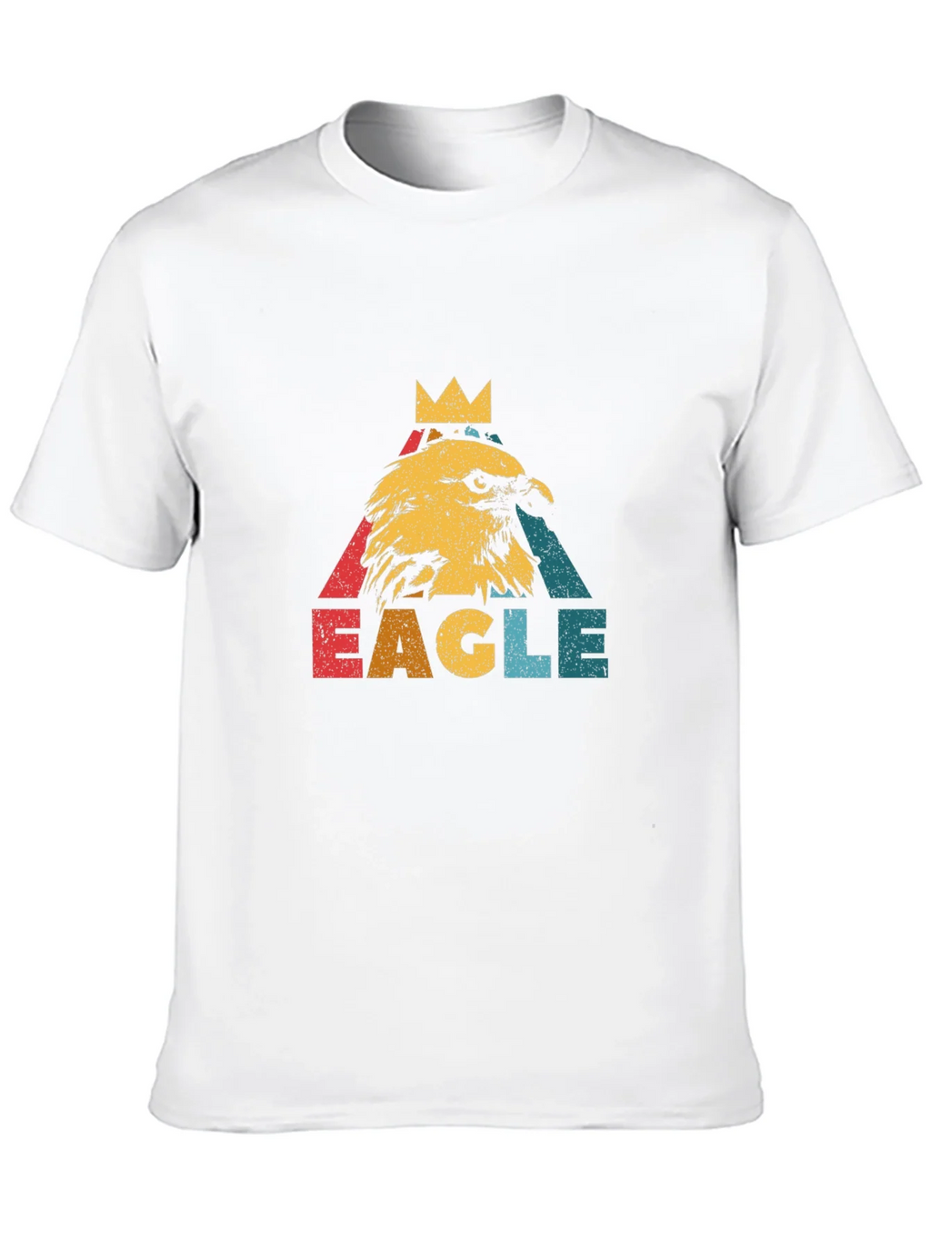 Vintage Eagle Crown Graphic Black T-Shirt product image 9