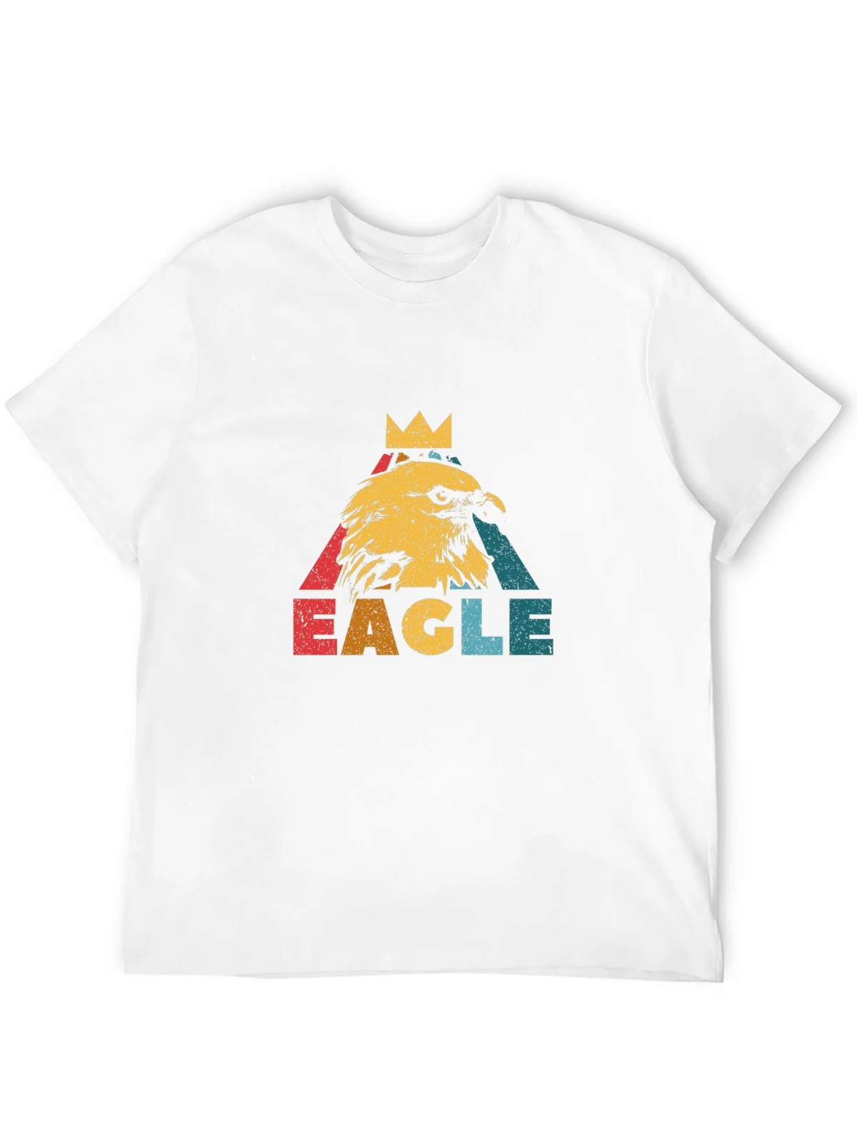 Vintage Eagle Crown Graphic Black T-Shirt product image 11