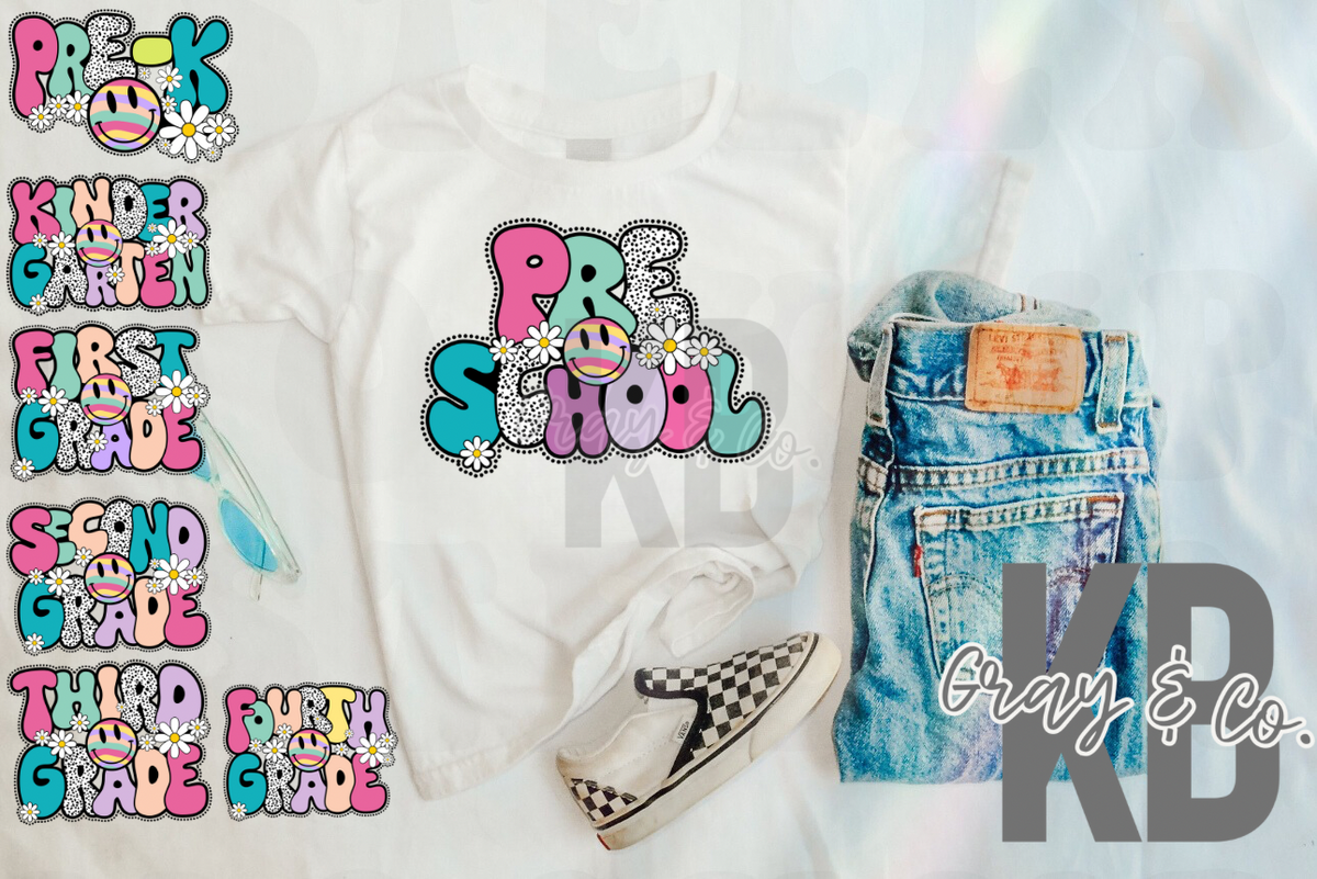 Retro Back to School Pink