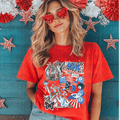 USA disco Ball collage