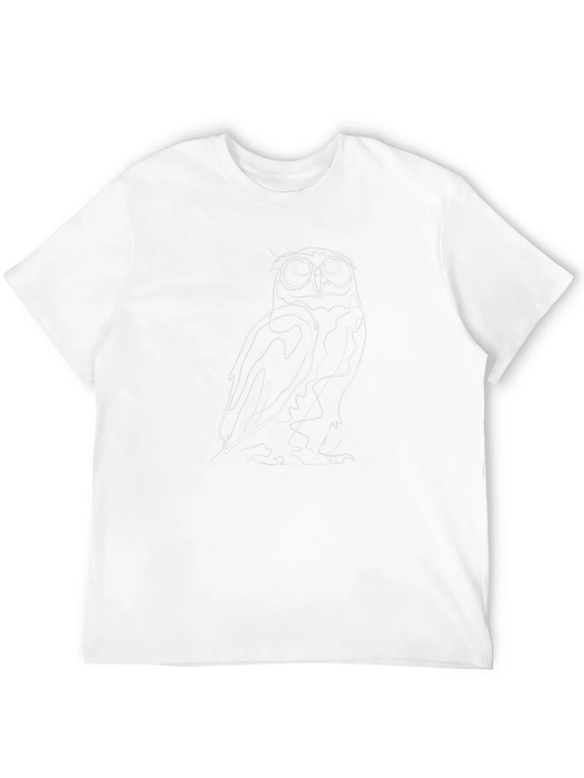 Owl Line Art Graphic Tee - Black product image 11