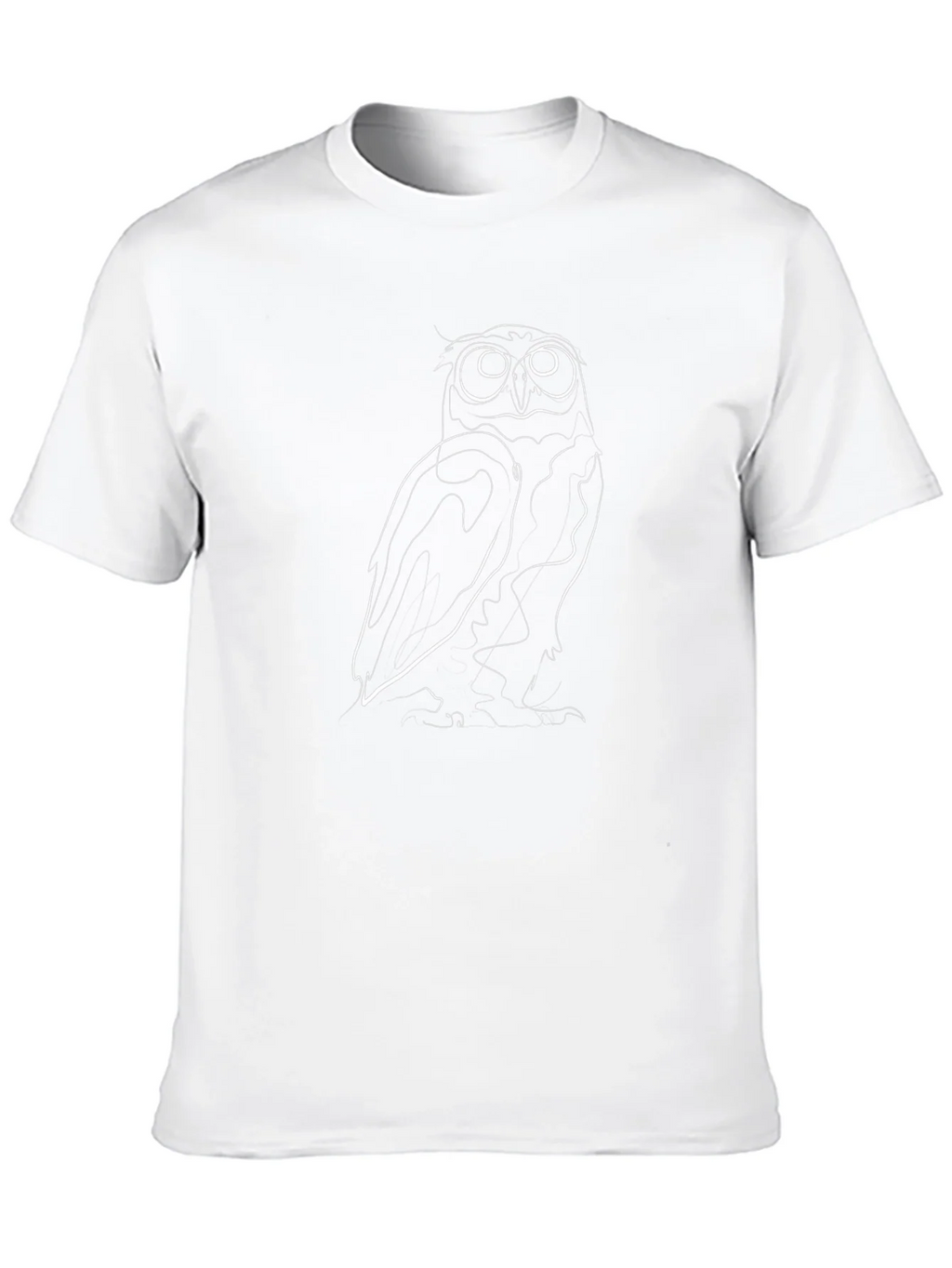 Owl Line Art Graphic Tee - Black product image 9