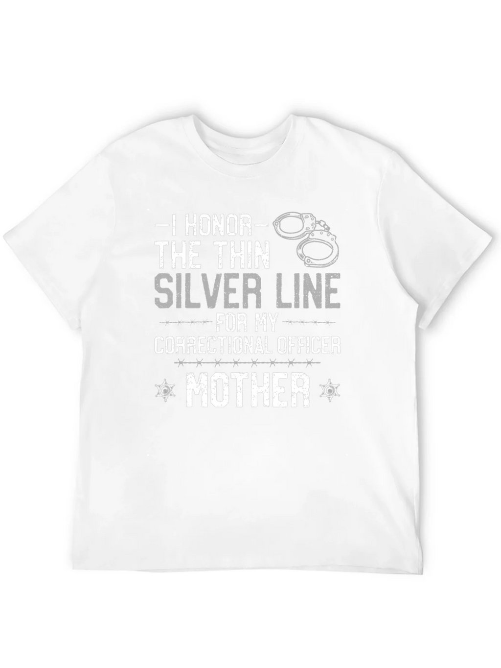 Correctional Officer Mom T-Shirt - Silver Line product image 11
