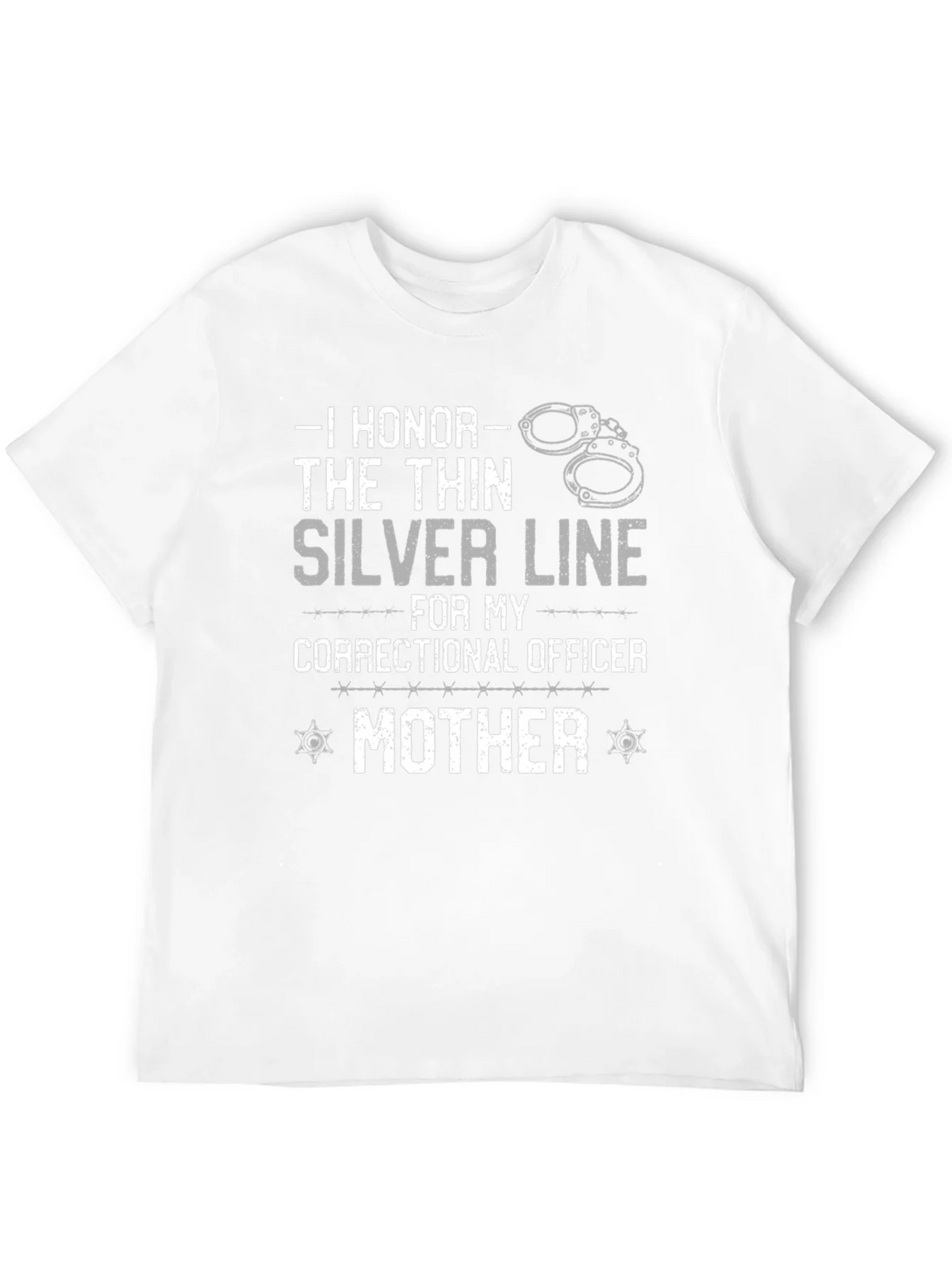 Correctional Officer Mom T-Shirt - Silver Line product image 11