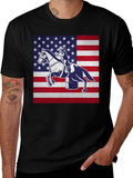 American Rodeo Patriotic Graphic T-Shirt product image 1
