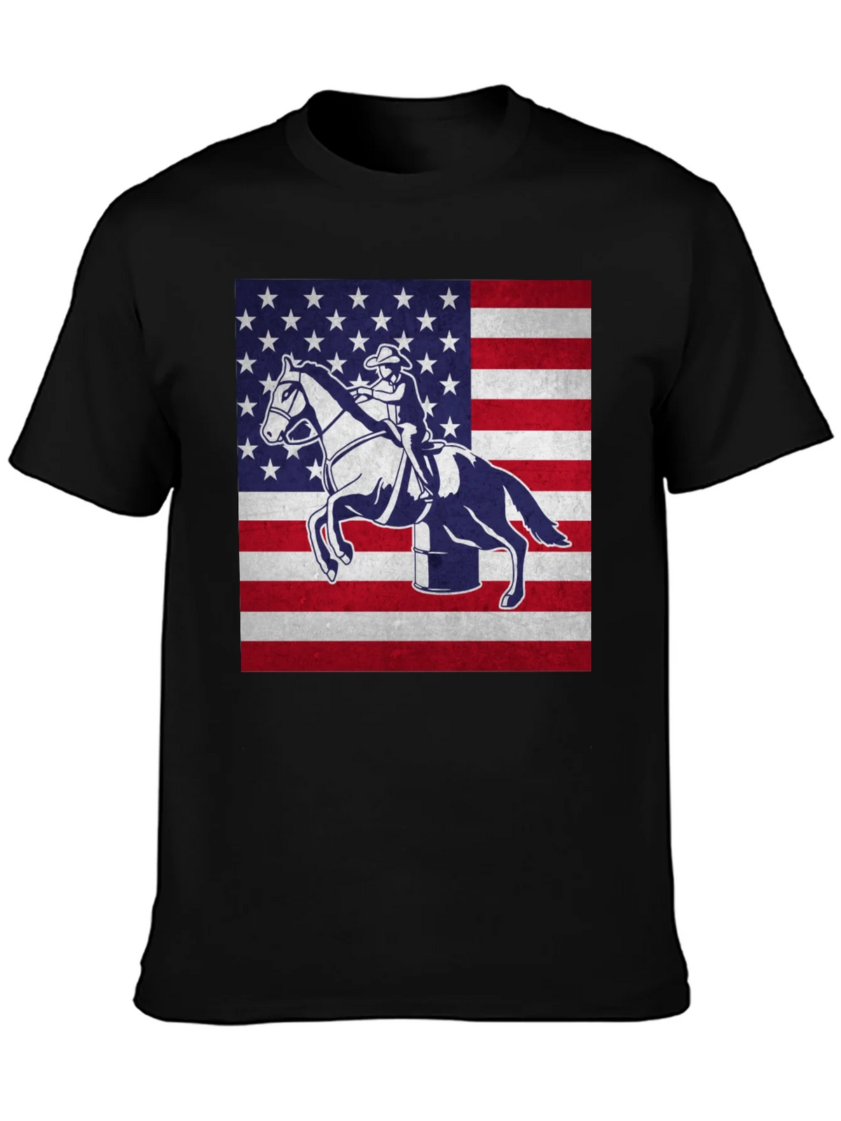 American Rodeo Patriotic Graphic T-Shirt product image 3