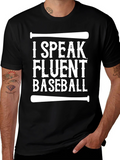 Funny I Speak Fluent Baseball Graphic T-Shirt product image 1