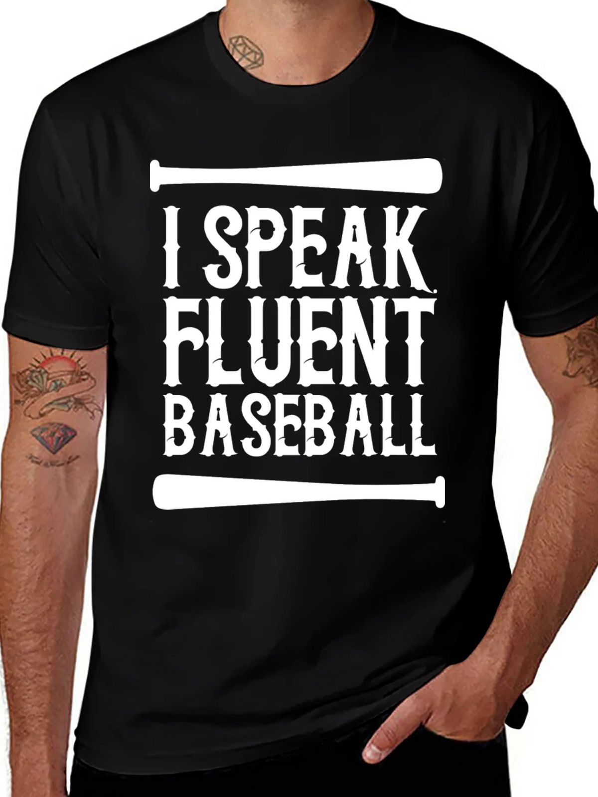 Funny I Speak Fluent Baseball Graphic T-Shirt product image 1