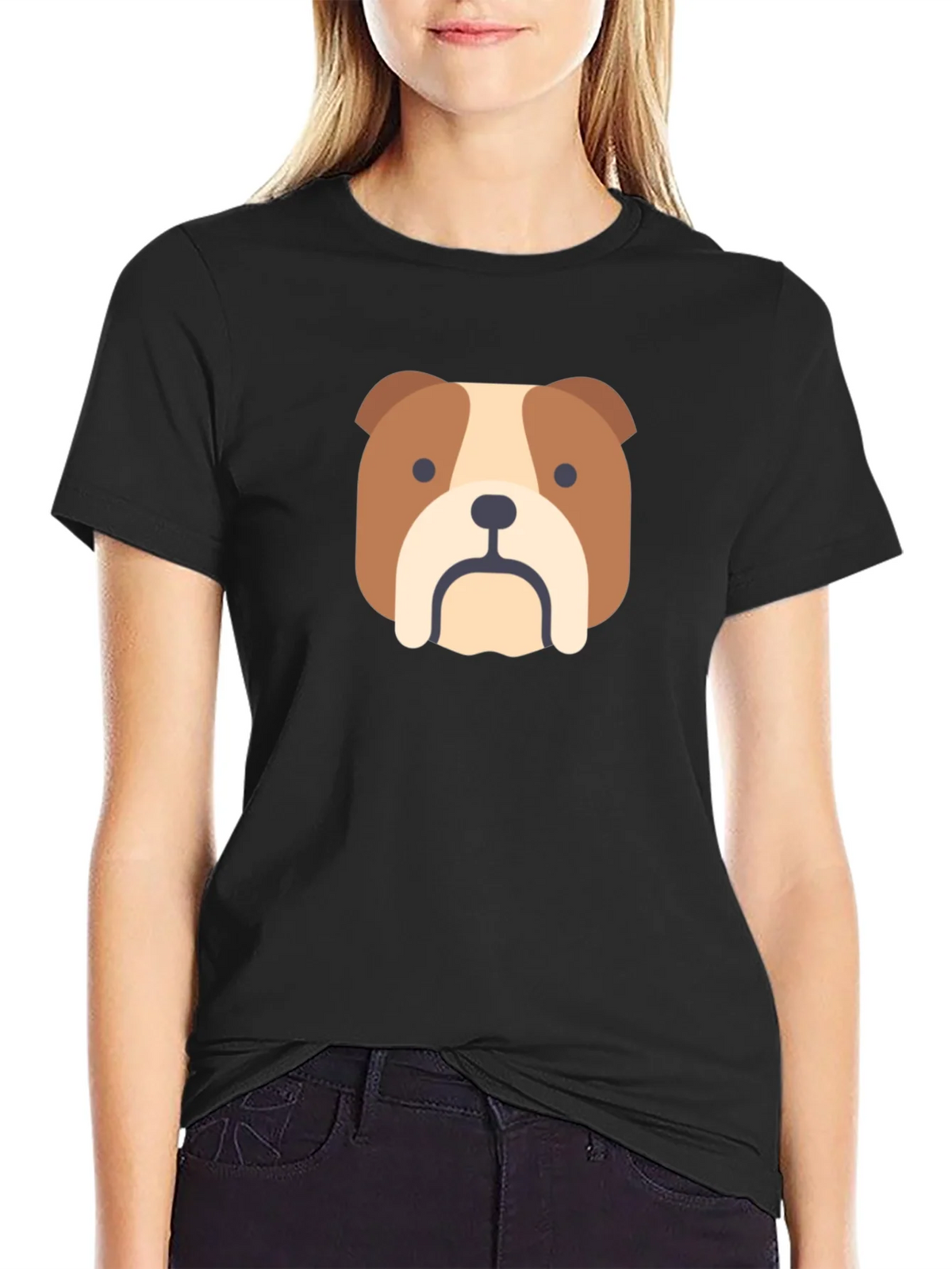 Bulldog Graphic Tee - Classic Black T-Shirt product image 2