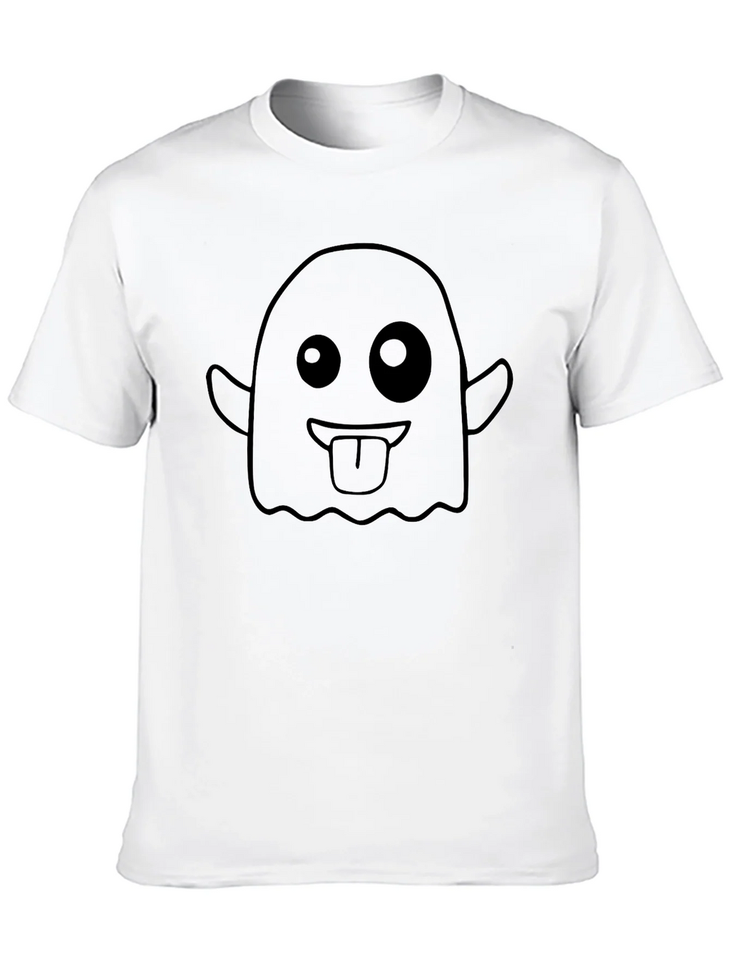 Funny Ghost Graphic T-Shirt - Black Cotton Tee product image 9