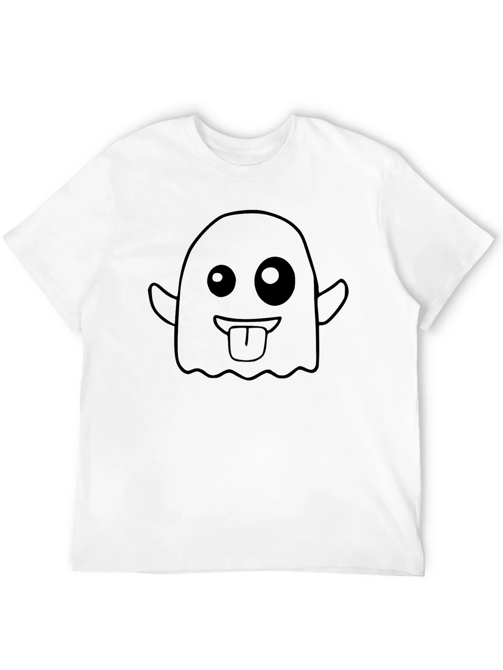 Funny Ghost Graphic T-Shirt - Black Cotton Tee product image 11