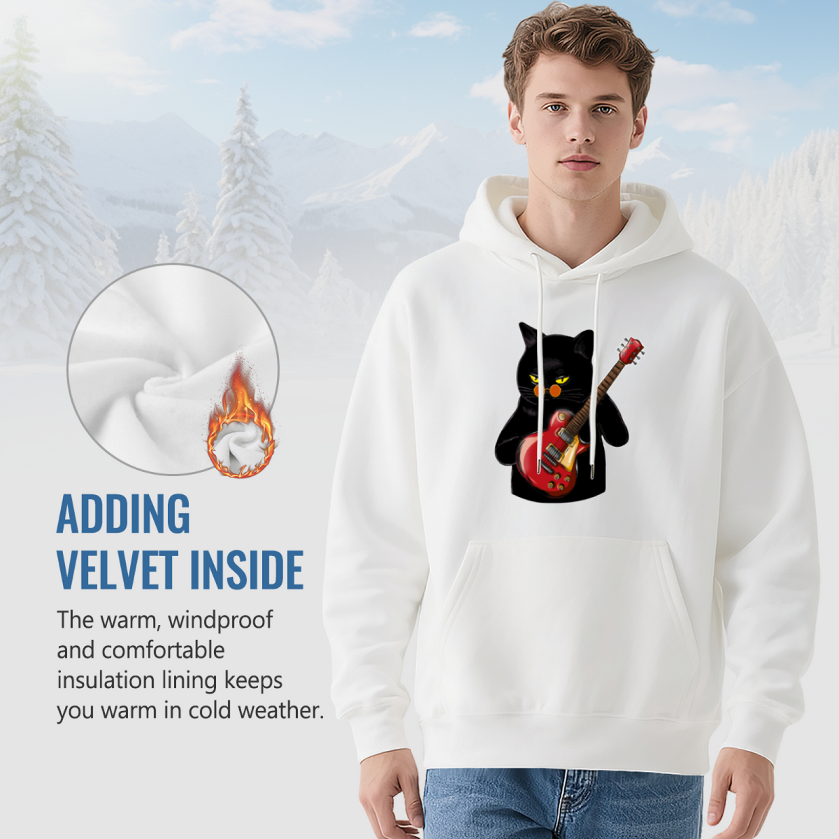 Music Lover Hoodie - Eye-Catching Art Design Sweatshirt product image 7