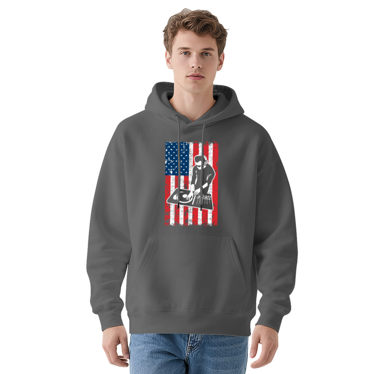 Hand Drawn Art Hoodie - Illustrated Design Pullover #0593 product image 12
