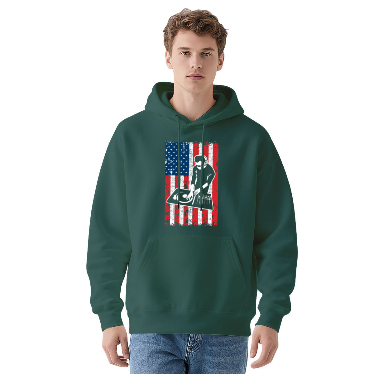 Hand Drawn Art Hoodie - Illustrated Design Pullover #0593 product image 13