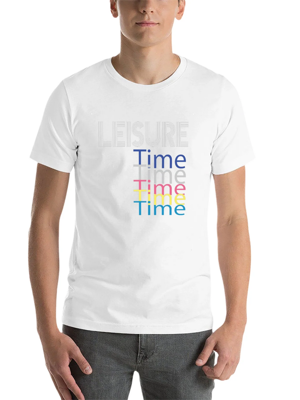 Leisure Time Graphic Tee - Black Cotton Comfort product image 10