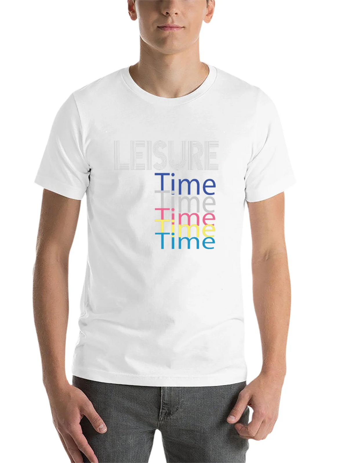 Leisure Time Graphic Tee - Black Cotton Comfort product image 10