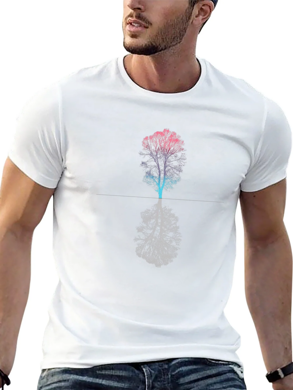 Abstract Tree Graphic Tee - Black T-Shirt product image 12