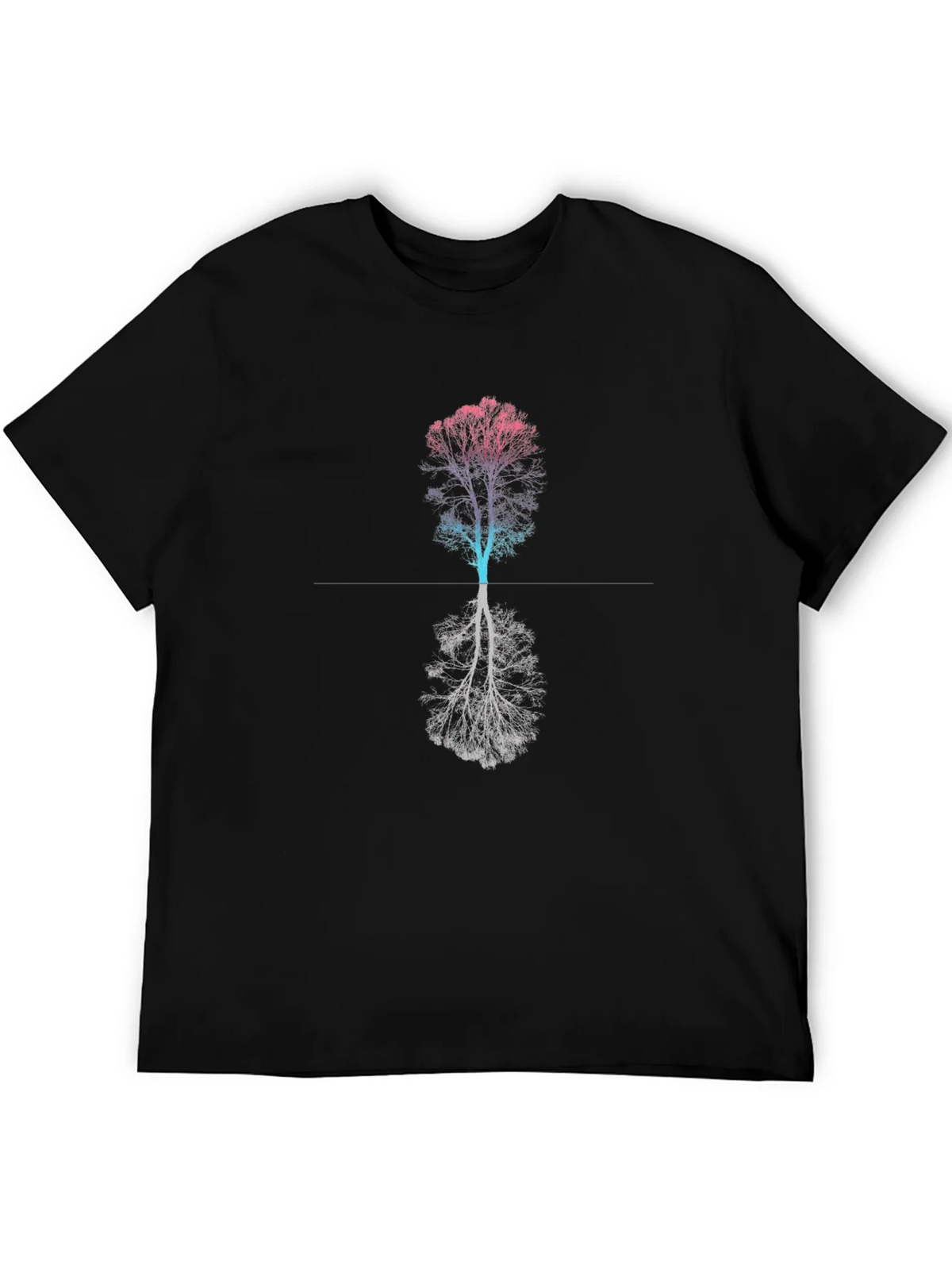 Abstract Tree Graphic Tee - Black T-Shirt product image 5