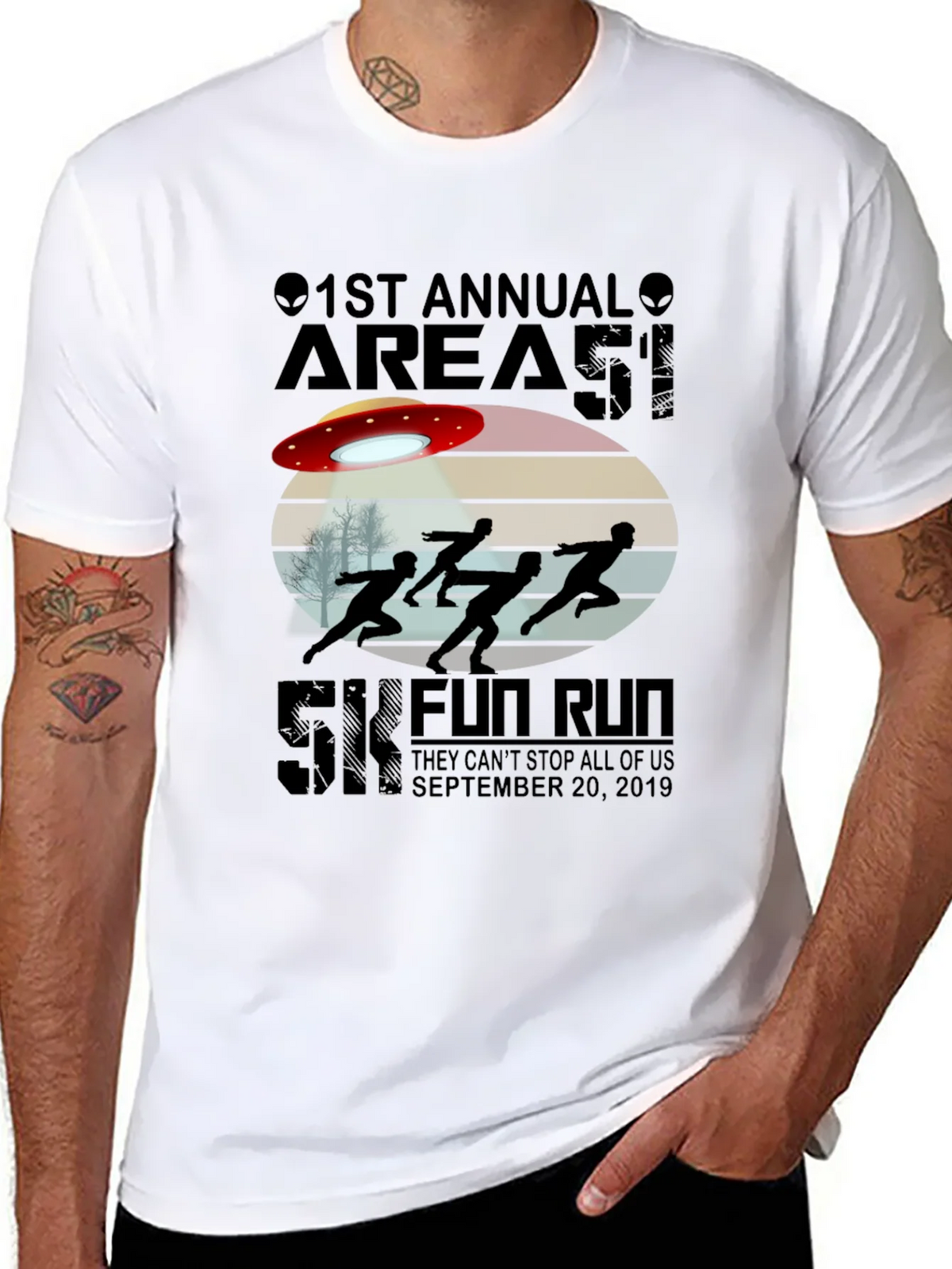 Area 51 5K Fun Run T-Shirt September 20 2019 Black product image 7