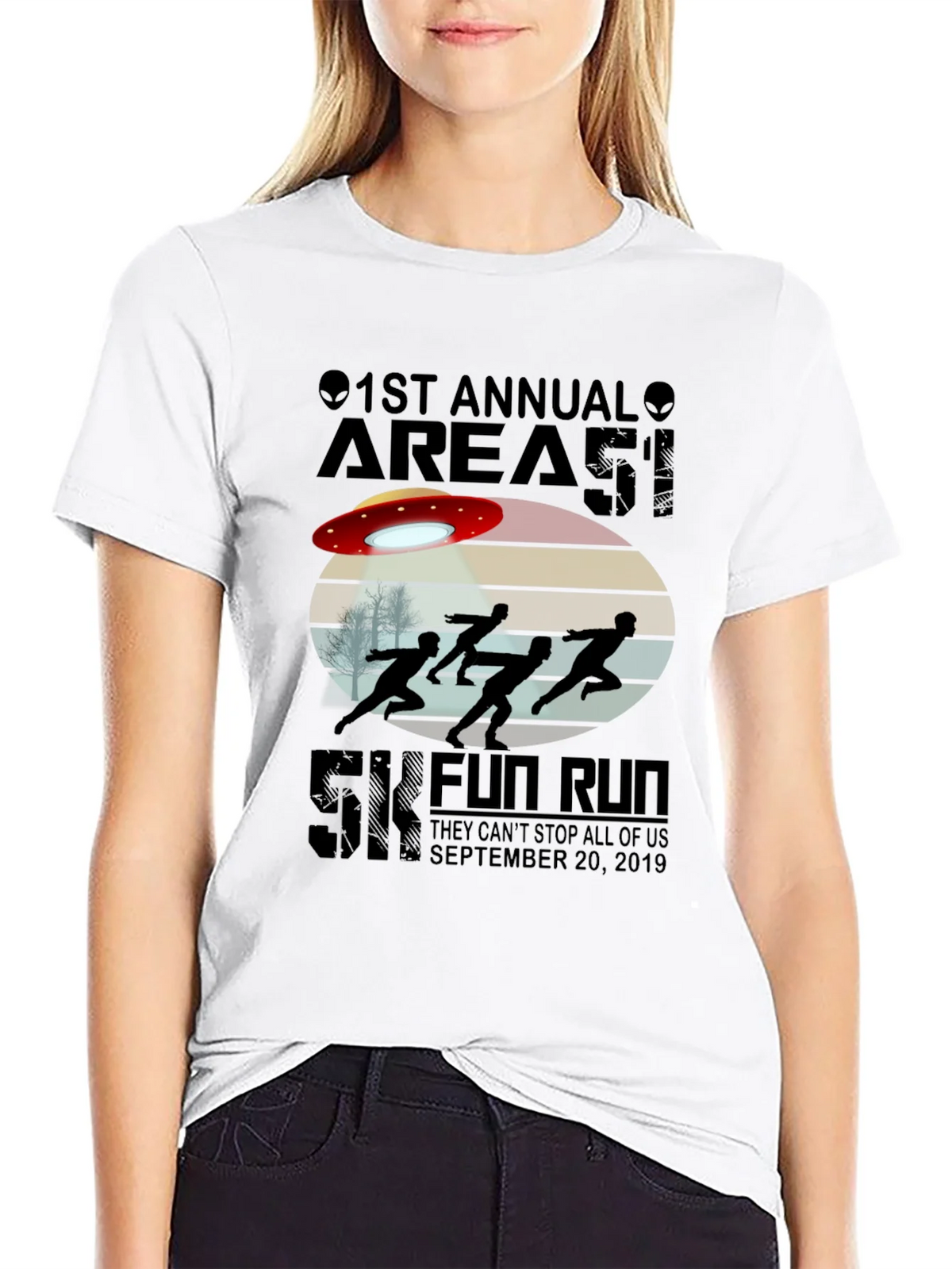 Area 51 5K Fun Run T-Shirt September 20 2019 Black product image 8