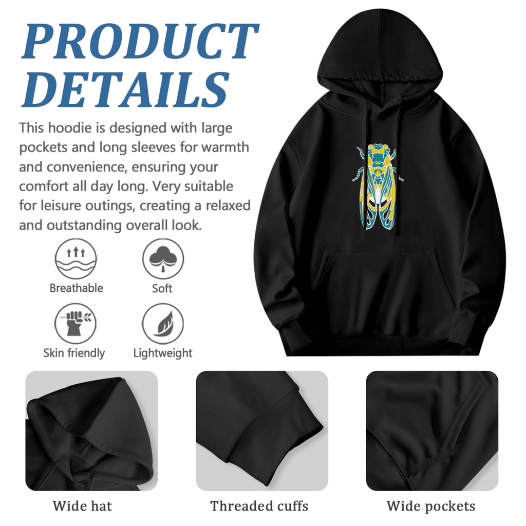 Statement Piece Hoodie - Bold Design Pullover #0680 product image 6