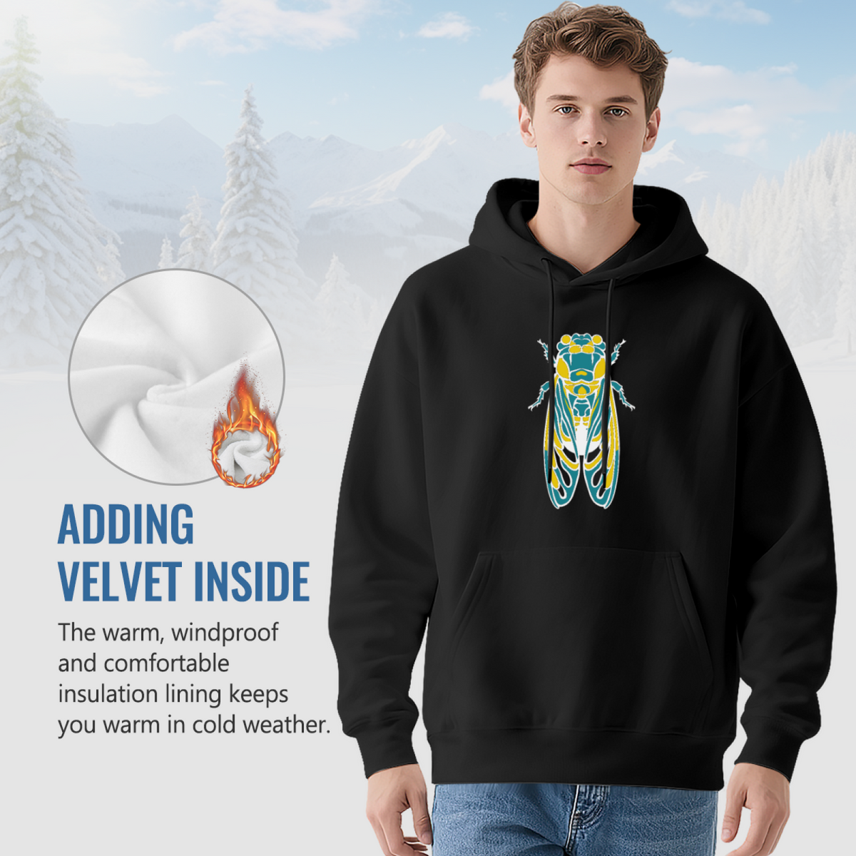 Statement Piece Hoodie - Bold Design Pullover #0680 product image 7