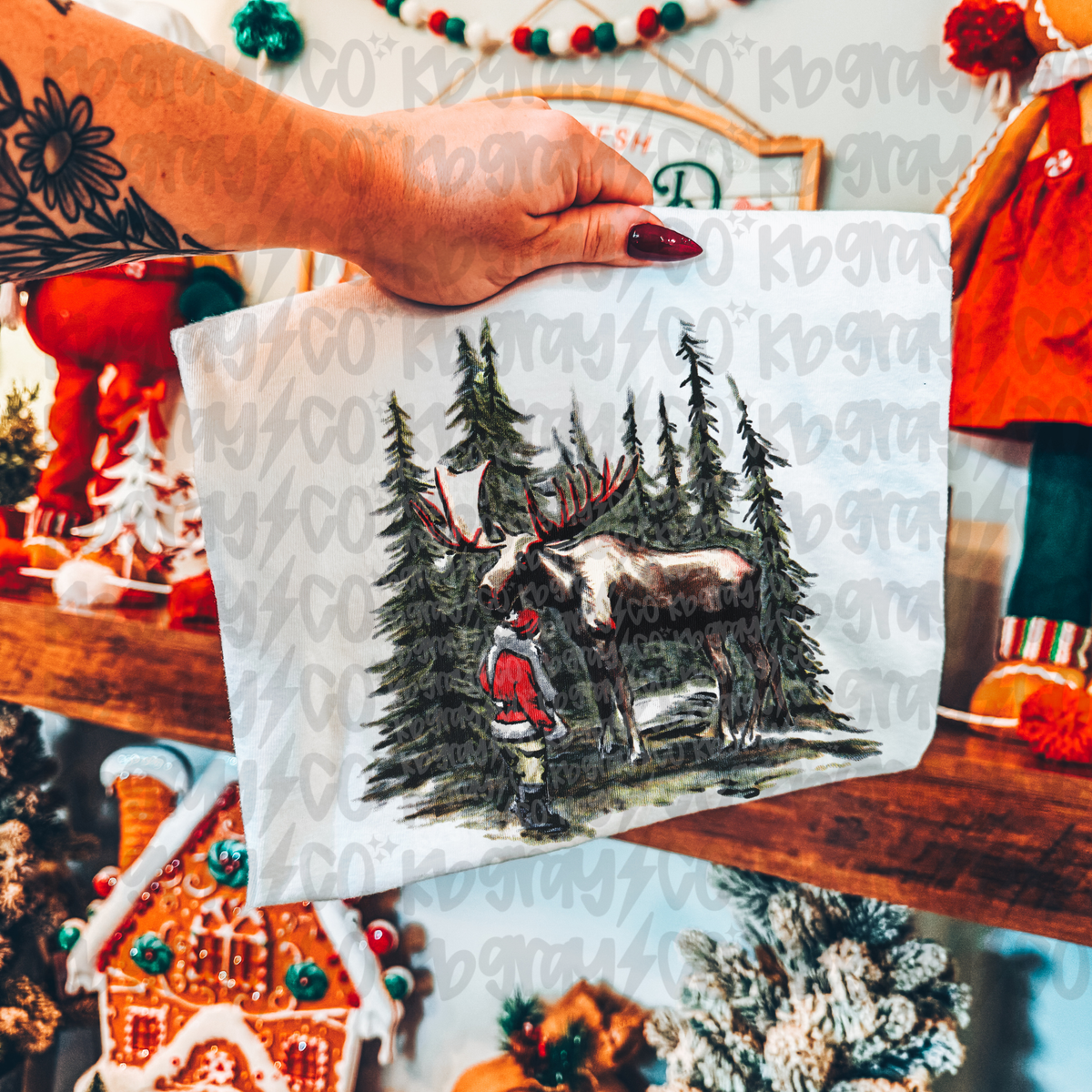 Santa and Moose