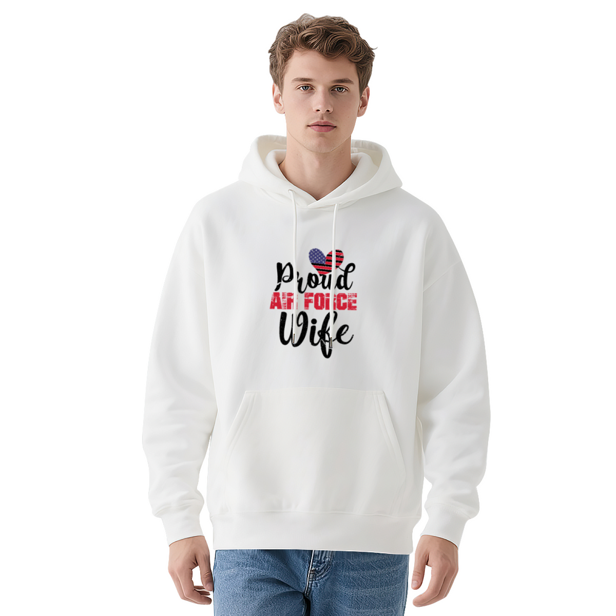 Patriotic American Hoodie - Trendy Streetwear Graphic product image 1