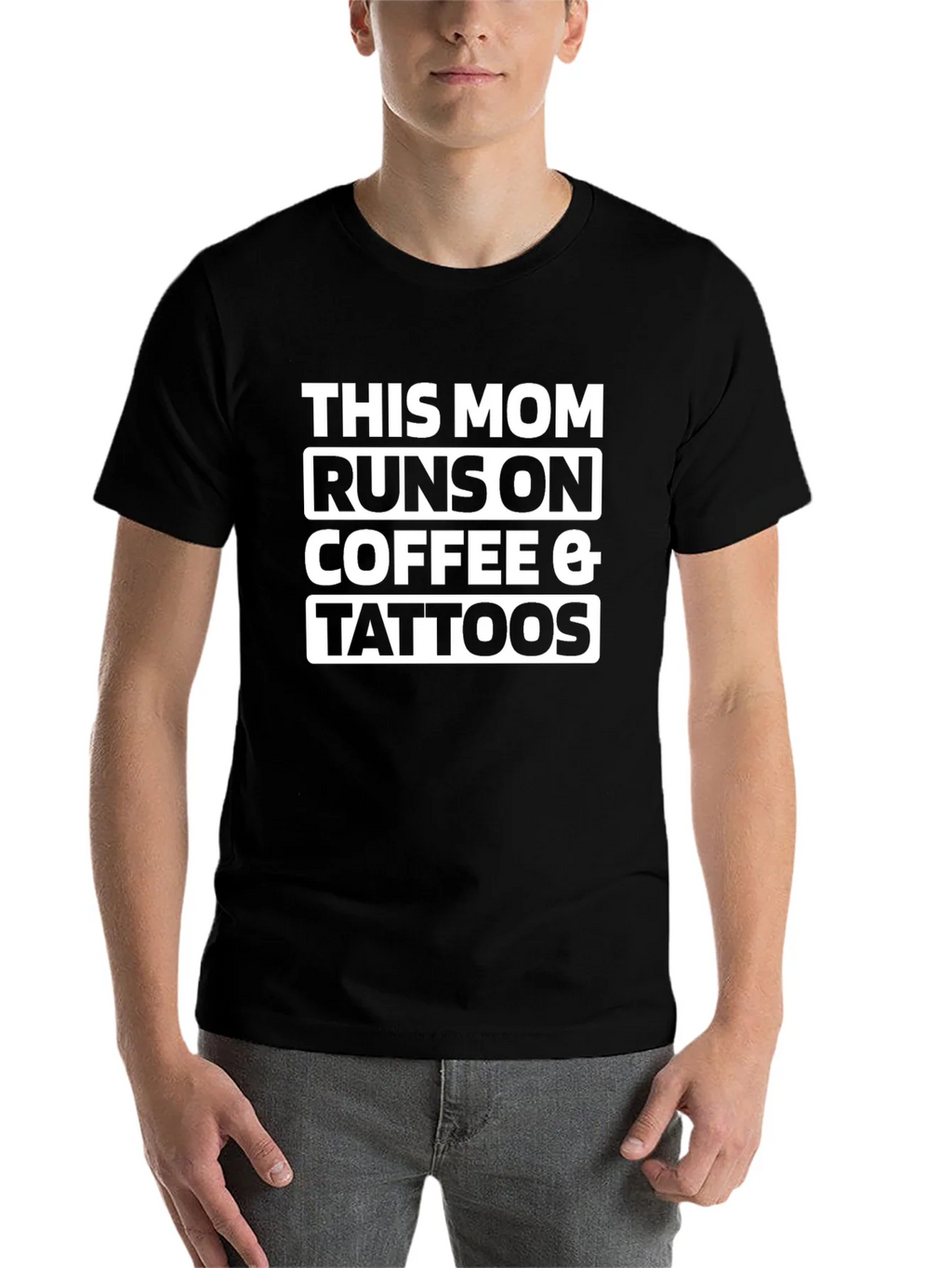 This Mom Runs On Coffee & Tattoos T-Shirt product image 4