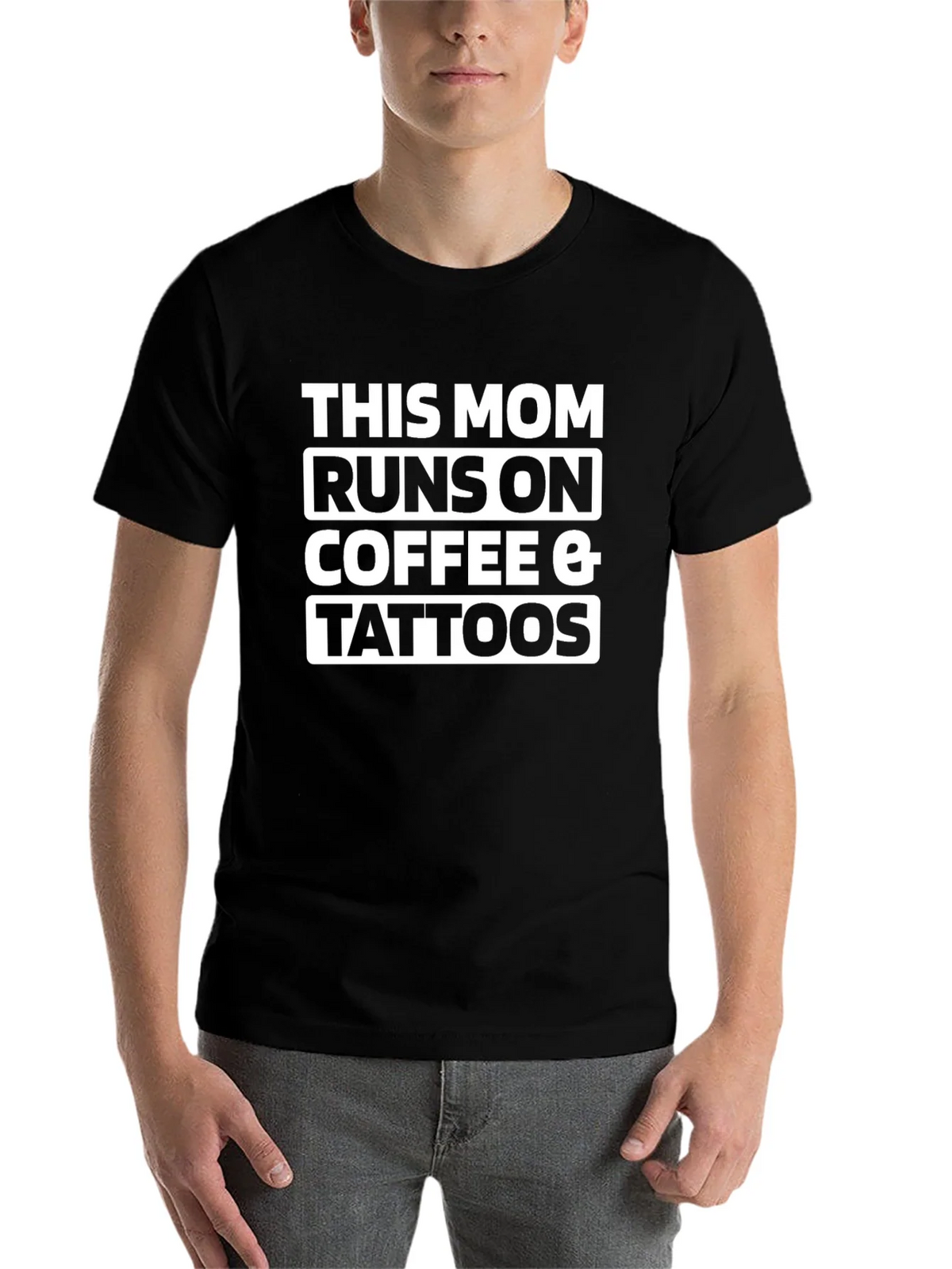 This Mom Runs On Coffee & Tattoos T-Shirt product image 4