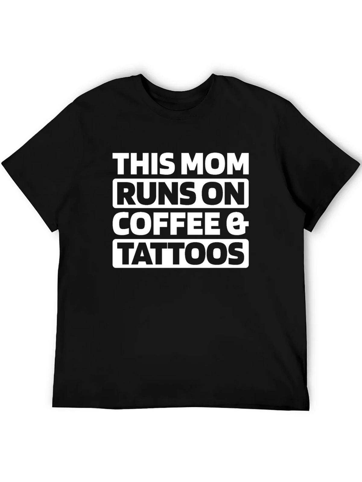 This Mom Runs On Coffee & Tattoos T-Shirt product image 5