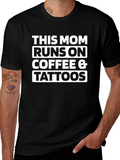 This Mom Runs On Coffee & Tattoos T-Shirt product image 1